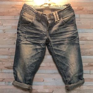 Women’s Denim mid-length shorts